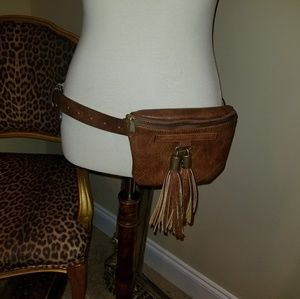Festival Belt Purse, Fanny Purse - Brown